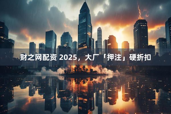 财之网配资 2025，大厂「押注」硬折扣