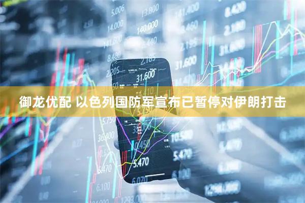 御龙优配 以色列国防军宣布已暂停对伊朗打击
